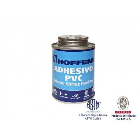 Adhesivo Pvc Secado Rápido Lata 240ml Con Aplicador Hoffens-1