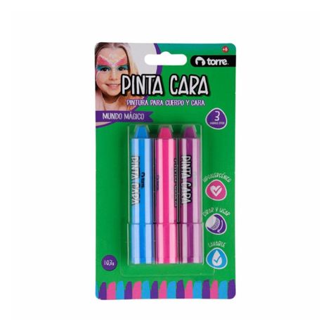 Pinta caras mundo mágico 3 colores Torre-0
