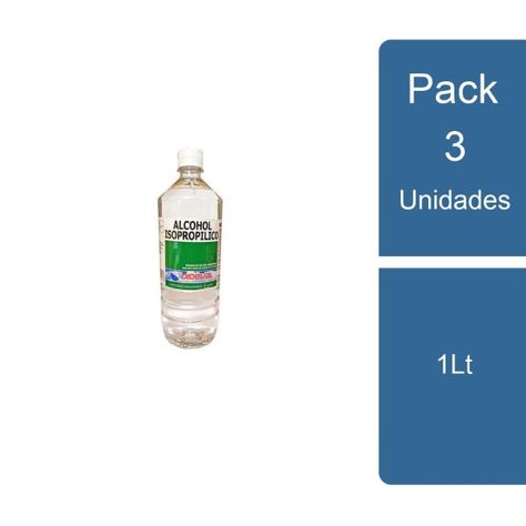Pack 3 Alcohol Isopropilico 1Lt Dideval-0
