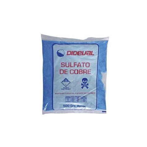 Sulfato De Cobre 500grs Dideval-0