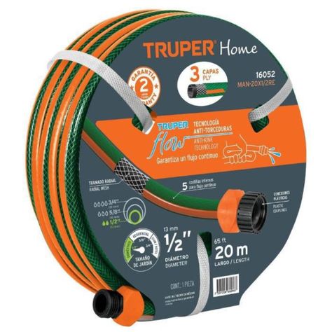 Truper Manguera Jardín Reforzada 1/2  20mts-0