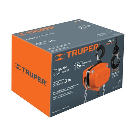 Tecle de cadena 1.5ton Truper-2