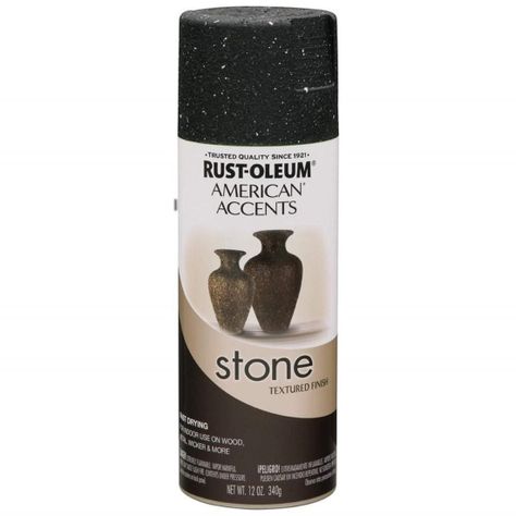 Spray Aerosol Stone Piedra Negro Rust Oleum-0