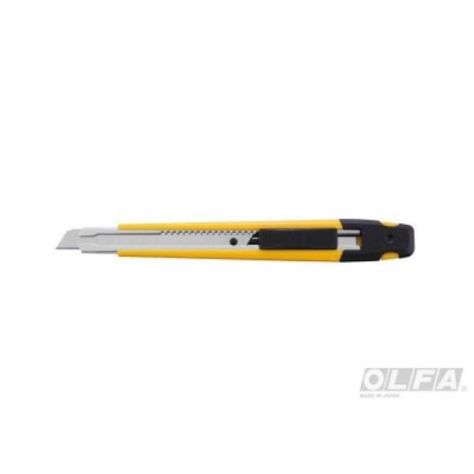 Olfa Cuchillo Mediano Con Seguro Automático Y Clip A-1 9mm-0