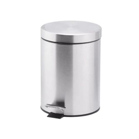 Taumm Basurero Ac.inox. Con Pedal Y Balde Interior 12lts-0