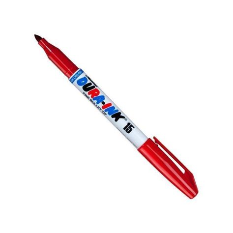 Marcador Permanente Dura-ink 15 Rojo Punta Fina Markal-0
