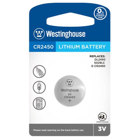 Pila tipo Boton CR2450 Westinghouse-0