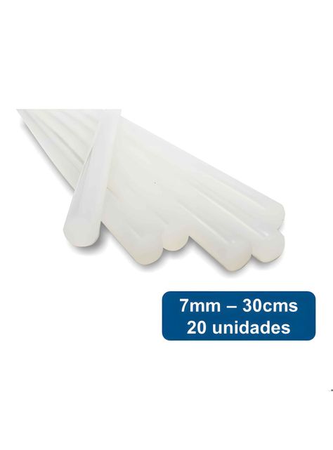 Barras De Silicona 7mm 30cms 20un. Rex-0