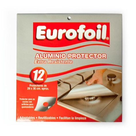 Aluminio Protector De Cocinas 29x30cms 12un. Eurofoil-0