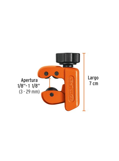 Mini cortador de Tubos de Cobre 1.1/8" / 29mm - Truper-2