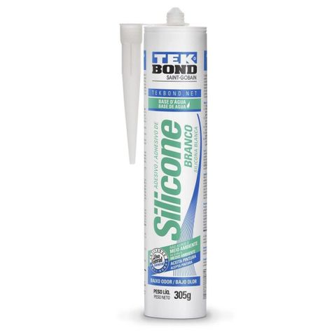 Silicona Al Agua Pintable Blanca 305grs. Tekbond-0