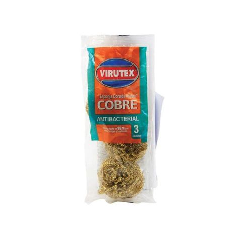 Esponja Orotex Mediana Cobre 3un. Virutex-0