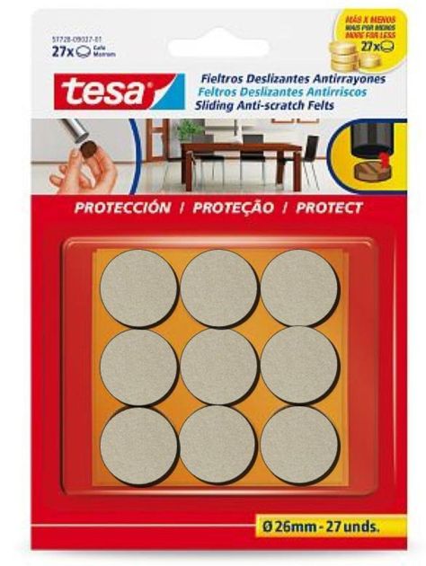 Tesa Fieltro Anti-rasguños Uso Pesado Beige 26mm 18un-0
