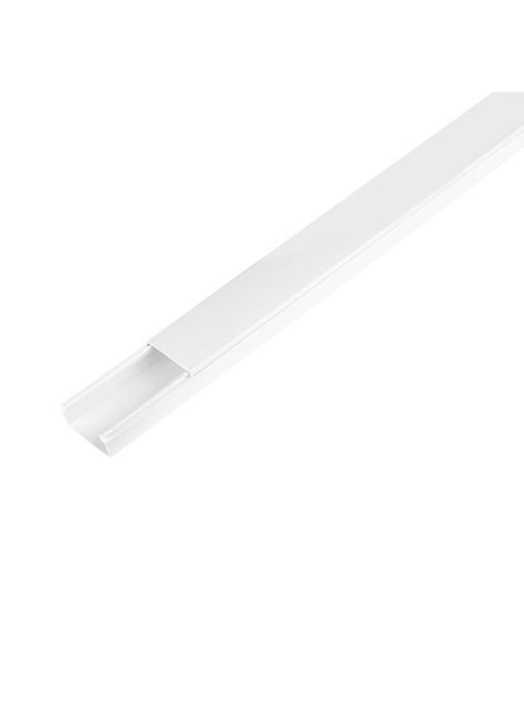 Canaleta Plástica Blanca PVC 17x35mm 2mts - Volteck-0