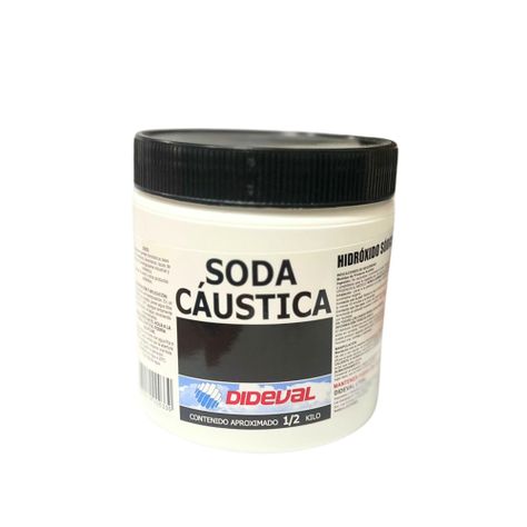Soda Caustica en perlas (Pote) 1/2 Kg - Dideval-0