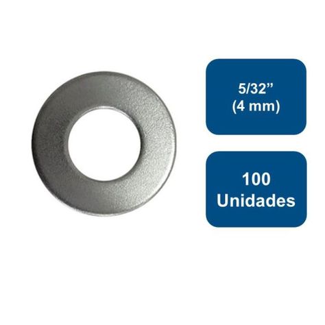 Golilla Plana Calibrada Zincada 5/32' (4mm) 100un.-0