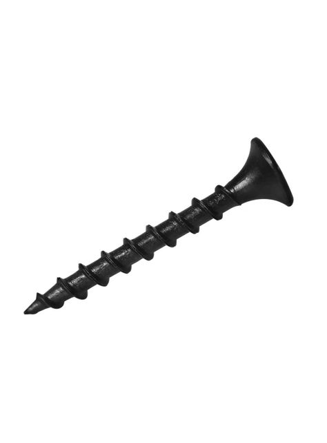 Tornillo Yeso Cartón Negro Hilo Grueso #6 x 1.1/4" 100un - Fijaciones-0
