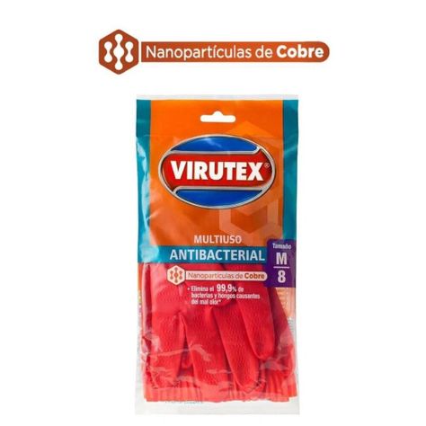 Guantes Multiuso Antibacterial Talla M Virutex-0