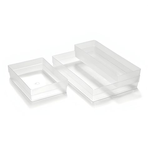 Caja organizadora translucida apilable Baja 260x90x45mm - Livinbox-1