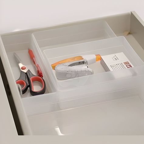 Caja organizadora translucida apilable Baja 260x90x45mm - Livinbox-2