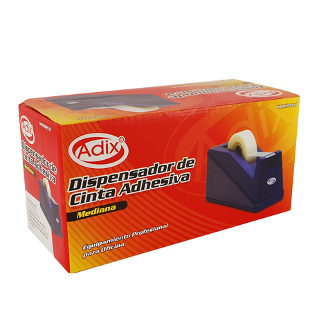 Dispensador Cinta Adhesiva Mediano Negro Adix-1