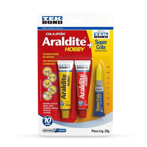 Adhesivo Epoxico Kit Araldite Hobby + Instantaneo TEKBond-0