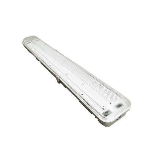 Luminaria Hermética Estanco T8 para tubo LED 60cms 2x9W - Globaltronics-0