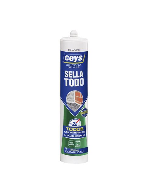 Silicona Neutra Sellatodo Blanco 280ml Ceys-0