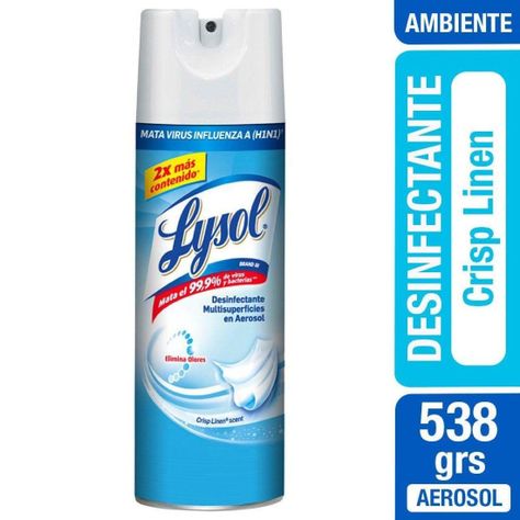 Desinfectante En Aerosol 538grs Crisp Linen Lysol-0