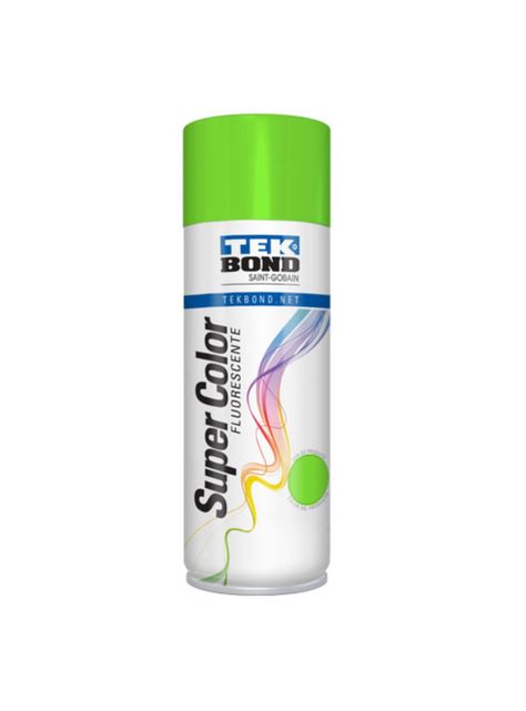 Pintura Spray 400ml Fluorescente Verde - TEKBond-0
