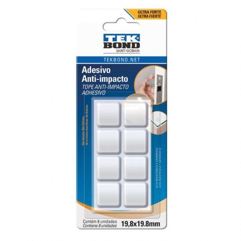 Topes De Muebles Cuadrado G - 19.8mm 8un. Tekbond-0