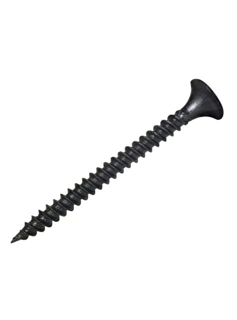 Tornillo Yeso Cartón Negro Hilo Grueso #6 x 2" 100un - Fijaciones-0