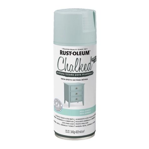 Pintura en Aerosol Chalked Tizada Azul Sereno Rust Oleum-0