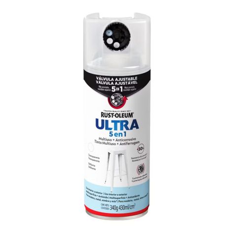 Pintura en Aerosol Ultra 5 en 1 340grs Transparente Brillante - Rust Oleum-0