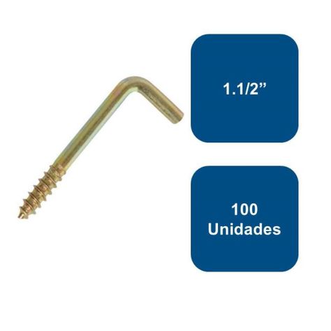 Tornillo Escuadra 1.1/2  100un. Lioi-0