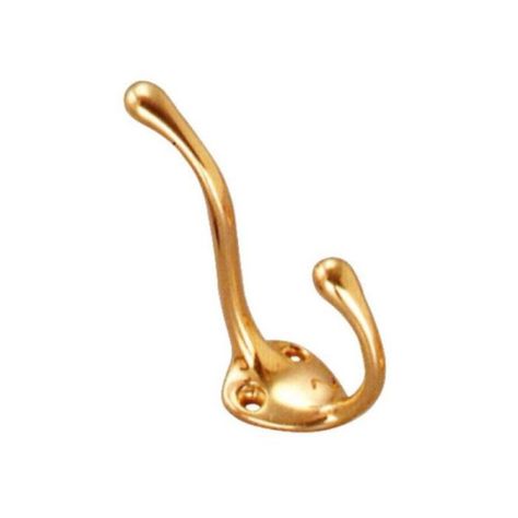 Gancho Percha Doble 100mm Bronceado Lioi-0