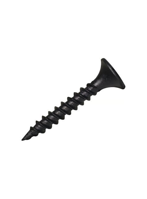 Tornillo Yeso Cartón Negro Hilo Fino #6 x 1.1/4" 100un - Fijaciones-0