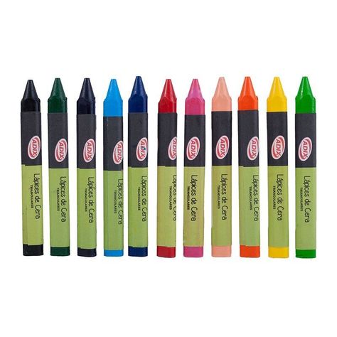 Lápices De Cera Triangulares 12 Colores Afix-1