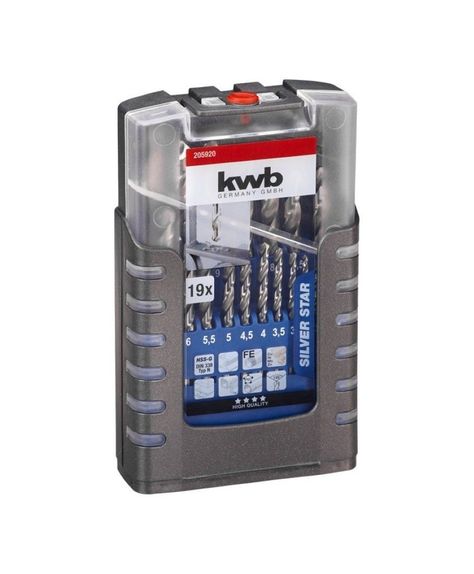 Set De Brocas Para Metal Hss Silver 19un. Kwb-0
