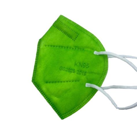 Mascarilla Protectora Kn95 Colores Verde 10un.-0