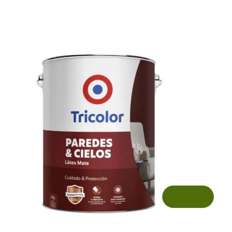 Látex Mate Paredes y Cielos 1gln Verde Musgo - Tricolor-0