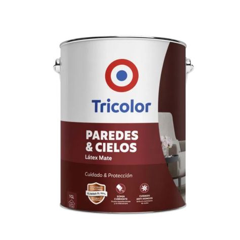 Látex Mate Paredes y Cielos 1gln Blanco Perfecto Tricolor-0