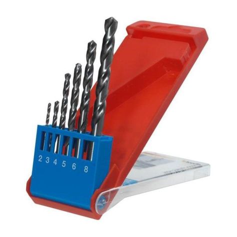 Set De Brocas Acero Rápido Metal Silver 6 Un. Kwb-0