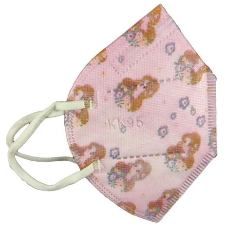 Mascarilla Protectora Kn95 Niño Niña Rosado 10un.-0