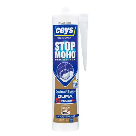 Silicona Baño y Cocina Stop Moho Blanca 280ml Ceys-0