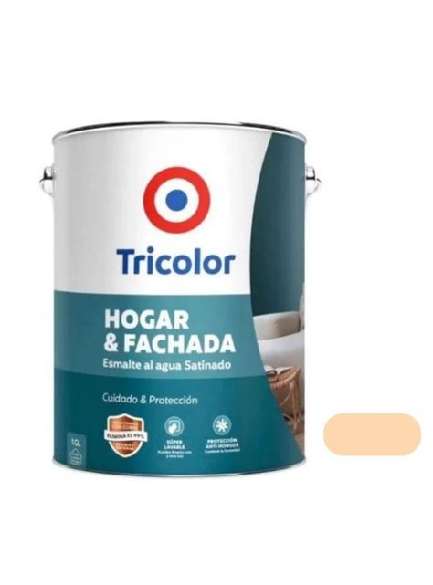 Esmalte al Agua Satinado 1gln Damasco Tricolor-0