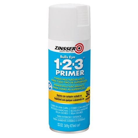 Imprimante Aerosol 1-2-3 Primer 369grs Blanco Mate Zinsser-0
