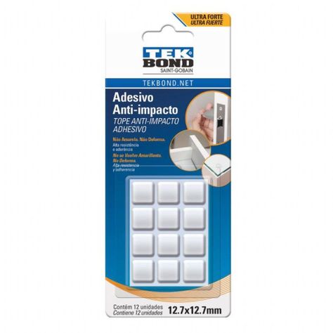 Topes De Muebles Cuadrado M - 12.7mm 12un. Tekbond-0