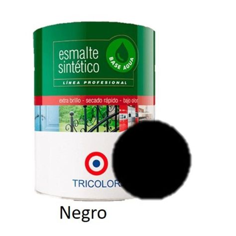 Esmalte Sintético Base Agua Profesional 1/4 Gl (945ml) Negro-0