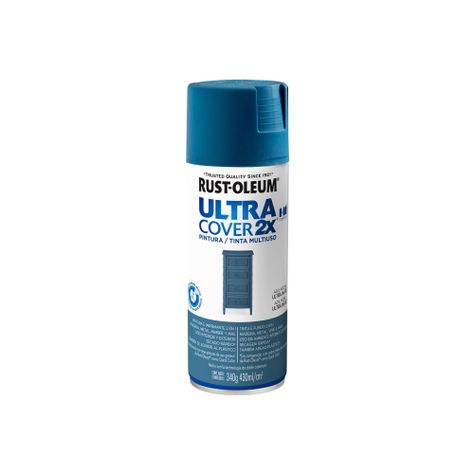 Pintura en Aerosol Ultra Cover 2X 340grs Azul Noche Ultra Mate - Rust Oleum-0